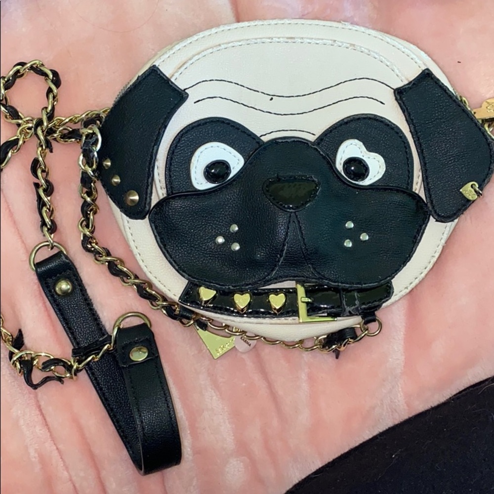 Betsy Johnson Pug purse (squeak nose)